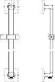 IS-Brausestange-Archimodule-m-Wandanschlussbogen-900mm-Chrom-A1529AA gallery number 2